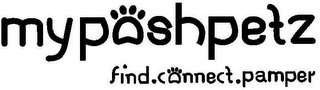 MYPOSHPETZ FIND.CONNECT.PAMPER logo