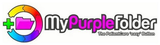 MYPURPLEFOLDER THE PATIENTCARE 'EASY' BUTTON logo