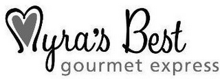 MYRA'S BEST GOURMET EXPRESS logo