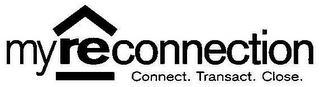 MYRECONNECTION CONNECT. TRANSACT. CLOSE. logo