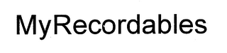 MYRECORDABLES logo