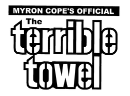 MYRON COPE'S OFFICIAL THE TERRIBLE TOWEL logo