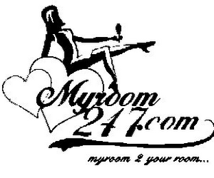 MYROOM 24 7.COM MYROOM 2 YOUR ROOM... logo