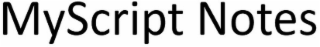 MYSCRIPT NOTES logo