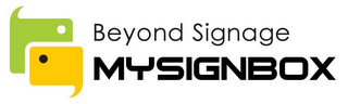 MYSIGNBOX BEYOND SIGNAGE logo