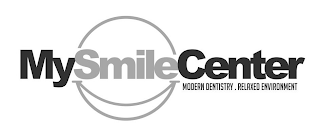 MYSMILECENTER MODERN DENTISTRY . RELAXED ENVIRONMENT logo