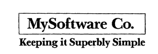 MYSOFTWARE CO. KEEPING IT SUPERBLY SIMPLE logo