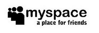 MYSPACE A PLACE FOR FRIENDS logo