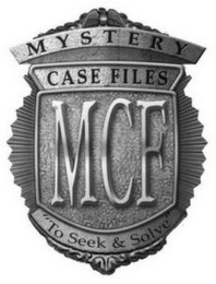 MYSTERY CASE FILES MCF "TO SEEK & SOLVE" logo