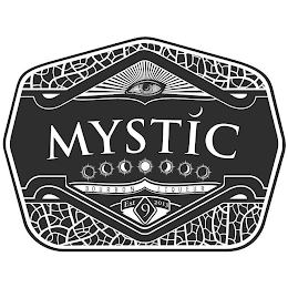 MYSTIC BOURBON LIQUEUR EST 9 2013 logo
