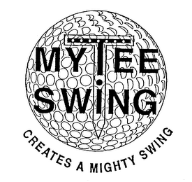MYTEE SWING CREATES A MIGHTY SWING logo