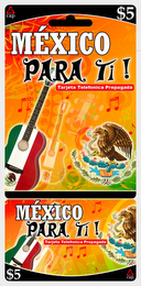 MÉXICO PARA TI! TARJETA TELEFONICA PREPAGADA CAP $5 logo