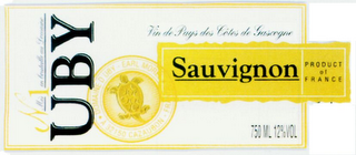 N 1 UBY VIN DE PAYS DES CÔTES DE GASCOGNE SAUVIGNON PRODUCT OF FRANCE logo