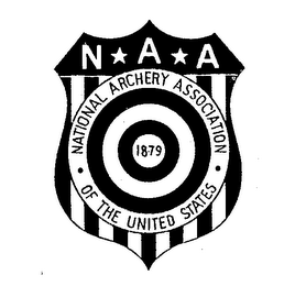 N A A  NATIONAL ARCHERY ASSOCIATION OF THE UNITED STATES 1879 logo