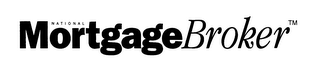 N A T I O N A L MORTGAGE BROKER logo