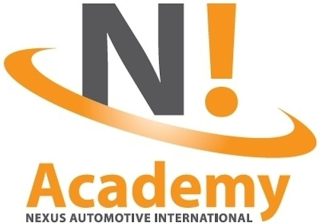 N! ACADEMY NEXUS AUTOMOTIVE INTERNATIONAL logo