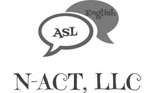 N-ACT, LLC ASL ENGLISH logo