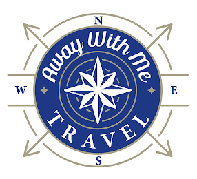 N E  S W AWAY WITH ME TRAVEL logo
