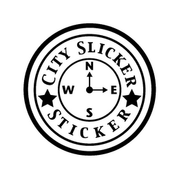 N E S W CITY SLICKER STICKER logo
