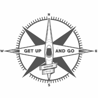 N E S W GET UP AND GO KAYAKING EST. 2016 logo