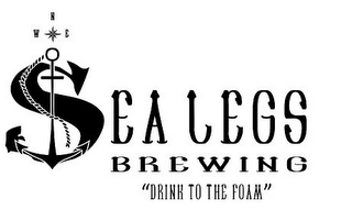 N E W SEA LEGS BREWING "DRINK TO THE FOAM" logo
