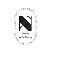 N GERMES DE LA NATURE · SKINCARE WITH ADEEP RESPECT FOR NATURE AND NATURAL INGREDIENTS logo