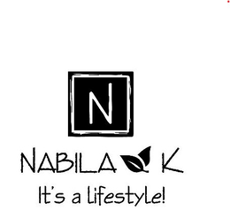 N NABILA K IT'S A LIFESTYLE! logo