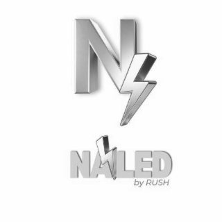 N NAILED BY RUSH logo