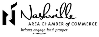N NASHVILLE AREA CHAMBER OF COMMERCE BELONG ENGAGE LEAD PROSPER logo