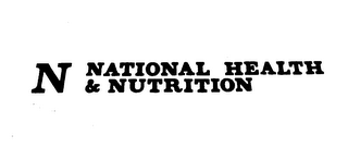 N NATIONAL HEALTH & NUTRITION logo