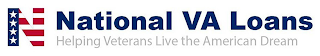 N NATIONAL VA LOANS HELPING VETERANS LIVE THE AMERICAN DREAM logo