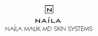N NAÍLA NAÍLA MALIK MD SKIN SYSTEMS logo