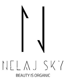N NELAJ SKY BEAUTY IS ORGANIC logo