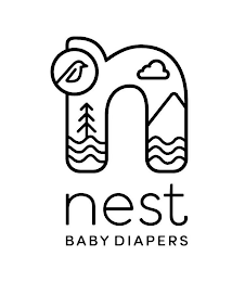 N NEST BABY DIAPERS logo