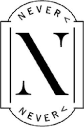 N NEVER< NEVER< logo