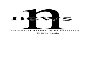 N NEWS STATEMENTS NEEDED TO BE EXPRESSED BY NEWS WORTHY logo