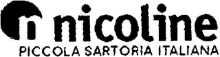 N NICOLINE PICCOLA SARTORIA ITALIANA logo