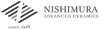 N NISHIMURA ADVANCED CERAMICS SINCE 1918 logo