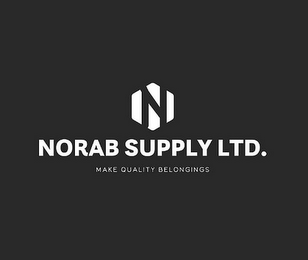 N NORAB SUPPLY LTD. MAKE QUALITY BELONGINGS logo