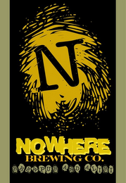 N NOWHERE BREWING CO. BREWPUB AND ALIBI logo