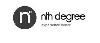 N° NTH DEGREE EXPERIENCE BETTER logo