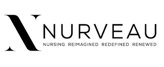 N NURVEAU NURSING REIMAGINED REDEFINED RENEWED logo