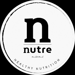 N NUTRE MIAMI  HEALTHY NUTRITION logo