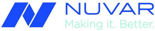 N NUVAR MAKING IT. BETTER. logo