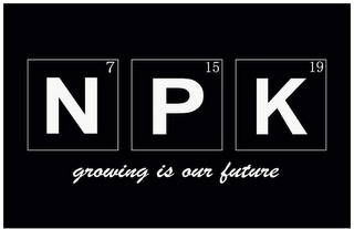 N P K GROWING IS OUR FUTURE 7 15 19 logo