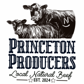 N PRINCETON PRODUCERS LOCAL NATURAL BEEF EST. 2024 logo