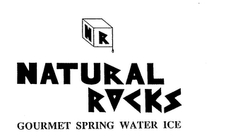N R NATURAL ROCKS GOURMET SPRING WATER ICE logo