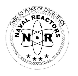 N R NAVAL REACTORS OVER 50 YEARS OF EXCELLENCE logo