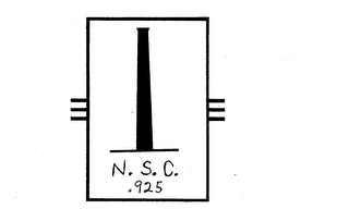 N. S. C. .925 logo