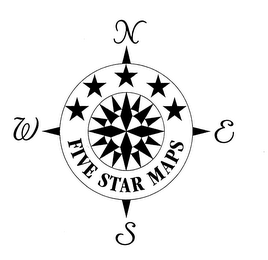 N S E W FIVE STAR MAPS logo